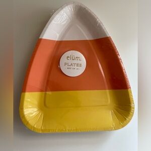 Elum Candy Corn Party Plates - Set of 16